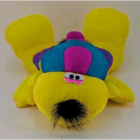 Puffalumps Grunts Caveman Yellow Plush Club 1992 Fisher Price Vintage Retro 2271 - Picture 6 of 9